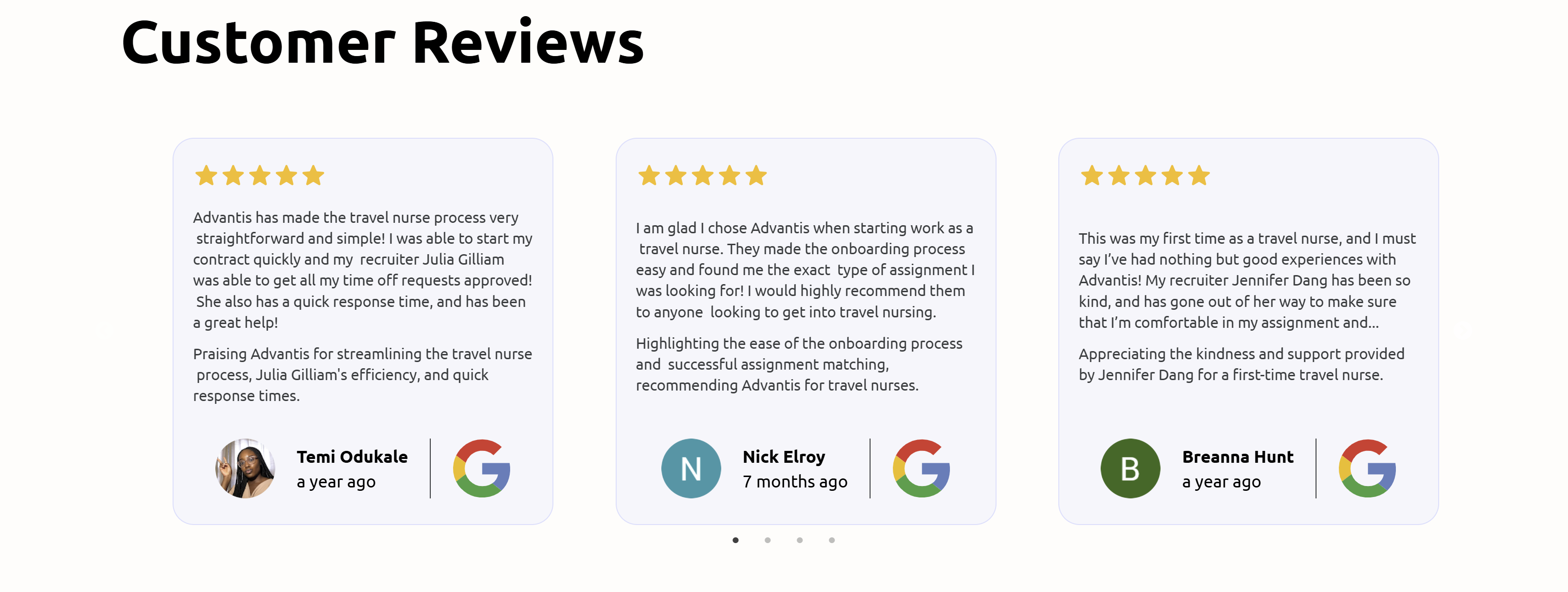 Advantis Medical customer reviews